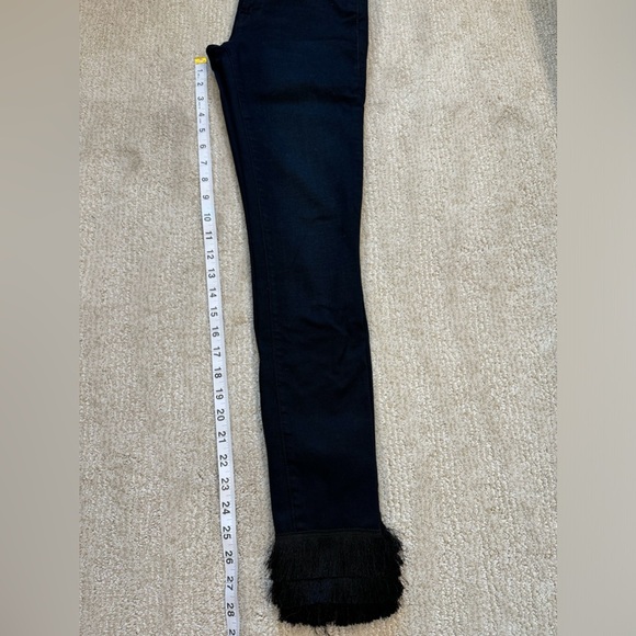 FRAME Denim Le High Skinny Triple Fringe-hem Jeans Size 24 - Picture 9 of 15